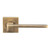 Serozzetta Equi Lever on concealed fix sqaure rose - Antique Brass image