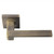 Serozzetta Equi Lever on concealed fix sqaure rose - Antique Brass