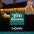 Noma 360 Warm White Snowing Icicles with White Cable (7.6m) image 1