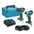 MAKITA DLX2221S 18V LXT 2 Piece Kit with 2x 3.0Ah Batteries, Charger & Case image