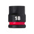 Milwaukee SHOCKWAVE 1/2" Impact Hex Socket - 18mm image