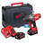 Milwaukee M18 ONEFHIWF1 18V FUEL ONE-KEY Brushless Impact Wrench, 2x 8Ah Batteries, Charger & Case image