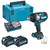 Makita TW001GD201 40V XGT Brushless 3/4" Impact Wrench with 2x 2.5Ah Batteries, Charger & Case image
