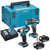 Makita 18V Brushless LXT 2 Piece Kit with 2x 6.0Ah Batteries, Charger, Case & Inlay image