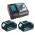 Makita DRT50RTJX2 18V LXT Brushless Router Trimmer, 2x 5.0Ah Batteries, Charger & Case image 5