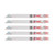 Milwaukee SAWZALL Thin Kerf Recip Blades for Metal 230mm - Pack of 5 image