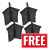 Vaunt 3m x 3m Steel Pop Up Gazebo - Black