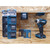 StealthMounts BLUE Battery Mounts for Makita 40V XGT Batteries - Pack of 6 image A