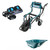 Makita DCU180Z 18V LXT Brushless Wheelbarrow, Bucket Frame, 2x 5.0Ah Batteries & Twin Charger image