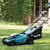 Makita 18V LXT Lawnmower, Line Trimmer & Hedge Trimmer 3 Piece Garden Power Kit image A