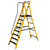 Werner Megastep Platform Fibreglass Ladder - 8 Tread image