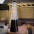 Dellonda 13kW Pyramid Outdoor Garden Gas Flame Patio Heater - Black image C
