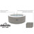 Dellonda Inflatable Hot Tub Spas with Smart Pump - 204 x 70cm - Rattan Effect image 3