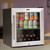 Baridi 50L Tabletop Mini Cooler Fridge - Stainless Steel