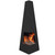 Dellonda Corner Access Pyramid Chiminea Wood Burner - Black Steel image