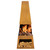 Dellonda Outdoor Chiminea Fireplace Heaters with Firewood Storage - Corten Steel image 2