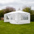 Vaunt Home 6m White Gazebo with Window Side Panels & Curtain Door image A
