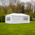 Vaunt Home 6m White Gazebo with Window Side Panels & Curtain Door image B