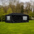 Vaunt Home 6m Black Gazebo with Window Side Panels & Curtain Door image B