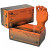 Orange Mamba Snakeskin Nitrile Disposable Gloves - Box of 100 image