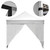 Vaunt 3m x 1.9m Single Door Gazebo Side Panel - White image