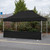 Vaunt 4.5m x 1m Plain Gazebo Half Side Panel - Black image C