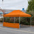 Vaunt 4.5m x 1m Plain Gazebo Half Side Panel - Orange image B