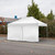 Vaunt 4.5m x 1.9m Single Door Gazebo Side Panel - White image C