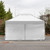 Vaunt 4.5m x 1.9m Single Door Gazebo Side Panel - White image I