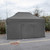 Vaunt 4.5m x 1.9m Double Door Gazebo Side Panel - Grey image C