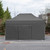 Vaunt 4.5m x 1.9m Double Door Gazebo Side Panel - Grey image I