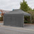 Vaunt 4.5m x 1.9m Door & Window Gazebo Side Panel - Grey image C
