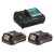 Makita SK700G 12V Max CXT Green Multi-Line Laser, 2x 2.0Ah Batteries, Charger & Contractor Tool Bag image 2
