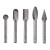 Milwaukee 5 Piece 6x10mm Carbide De-Burring Set image