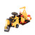 Manual Ride On Toy Excavator with Toy Vehicle Set image