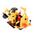 Manual Ride On Toy Excavator with Toy Vehicle Set image 1