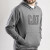 Caterpillar Trademark Lined Hoodie - Dark Heather image A