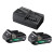 Hikoki 18V Starter Pack - 2x BSL1820M 2.0Ah 18V Batteries & UC18YFSL Charger image