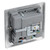 BG Electrical Nexus Metal 13A 1-Gang SP Switched Socket with 2 USB A Chargers image 3