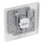 BG Electrical Nexus Metal RJ45 1-Gang Ethernet Socket Brushed Metal image 3