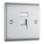 BG Electrical Nexus Metal RJ45 1-Gang Ethernet Socket Brushed Metal image