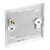 BG Electrical Nexus Metal 1-Gang Blanking Plate Brushed Metal image 3