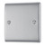 BG Electrical Nexus Metal 1-Gang Blanking Plate Brushed Metal image