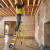 Werner 717 Series 4 Tread Fibreglass Platform Stepladder image A