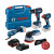 Bosch 4 Piece 18V Brushless Power Tool Kit, 1x 5.0Ah Battery & Charger image