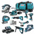Makita 9 Piece 18V LXT Power Tool Kit, 3x 5.0Ah Battery, Charger & Roller Bag image