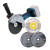 Bosch GWS 18V-180 P 18V BITURBO Brushless 180mm Angle Grinder - Body, 2x Cutting Discs & 1x Diamond Blade image