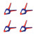 WORKPRO WP232011 50mm Spring Clamp with Swivel Jaw - Pack of 4 image