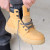 OX Attitude Honey Nubuck Leather Safety Boots image H