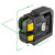 Stabila LAX 500 G Crossline Plumb Point Green Laser, SLB 500 Base, Target Plate, SWB10 Wall Bracket, 1x 2.0Ah Battery, Charger & Case image 3
